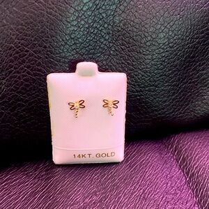 14KT Gold Dragonfly Earrings(LUCKY)